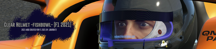 [F1_2021 Helmet] Clear Helmet -fishbowl-